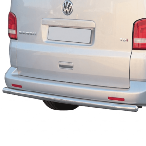 Protection arrière Volkswagen T5 2010-2014 tube inox Ø63 mm chromé noir certifiée TÜV