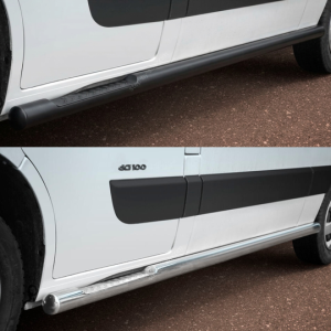 Marchepieds latéraux profilés Renault Master L2 2010-2019 – Noir ou Chromé