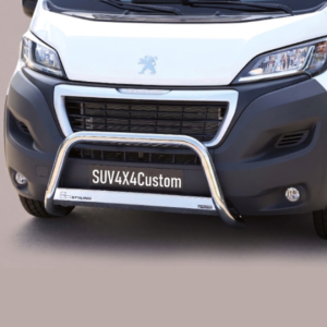 Pare-buffle Peugeot Boxer Camper/Maxi 2014-2023 – Noir ou Chromé