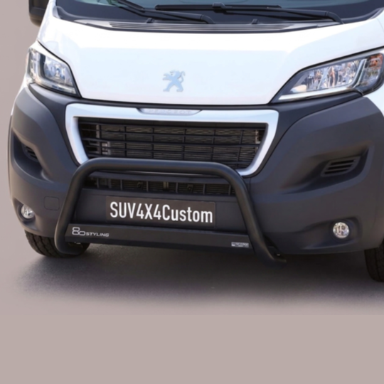 Pare-buffle Peugeot Boxer Camper/Maxi 2014-2023 – Noir ou Chromé – Image 3
