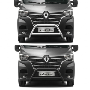 Pare-buffle avant avec barre transversale – Renault Master 2019-2024 – Noir ou Chromé
