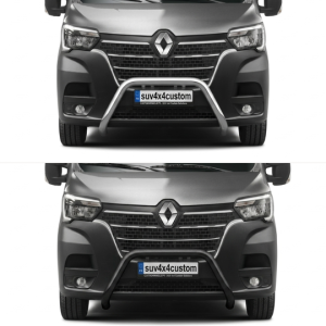 Pare-buffle avant sans barre transversale – Renault Master 2019-2024 – Noir ou Chromé