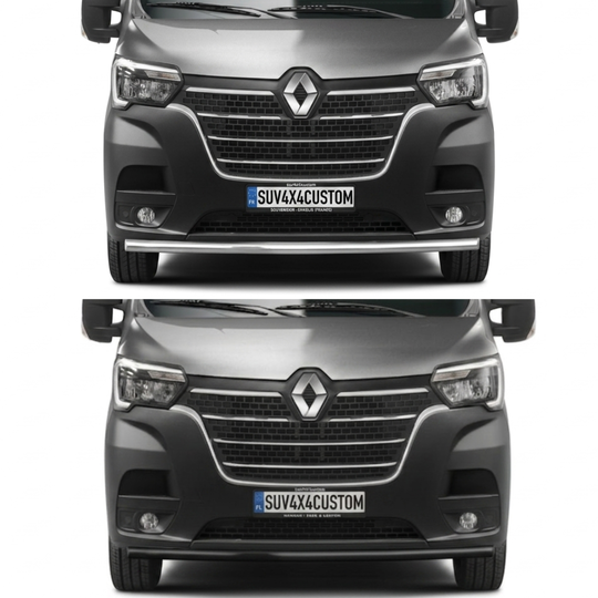 Pare-buffle type Lame – Renault Master 2019-2024 – Noir ou Chromé