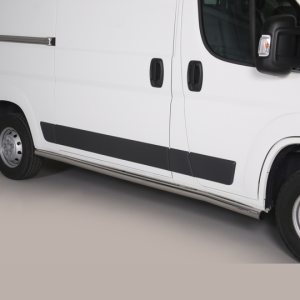 Protection latérale Peugeot Boxer L2 MWB 2014-2023 – Noir ou Chromé