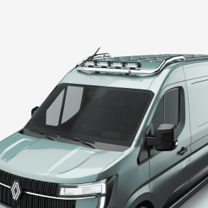Rampe de toit pour phares longue portée 60 mm brillant — Renault Master 2024+ | Toit H2