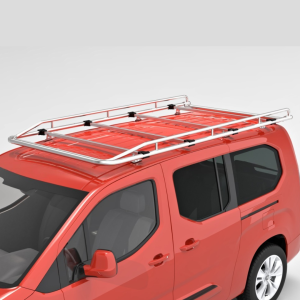 Barres de toit Peugeot Partner 2018-2024 – Inox brillant – L1 ou L2