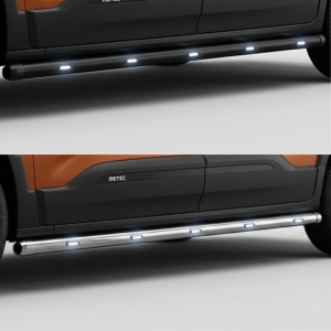 Barres latérales LED Peugeot Partner 2018-2024 – Noir ou Chromé