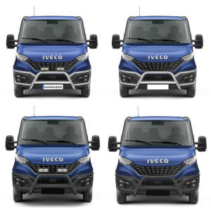 Grand Pare-Buffle Homologué Avec Barre Transversale Iveco Daily 2019-2023