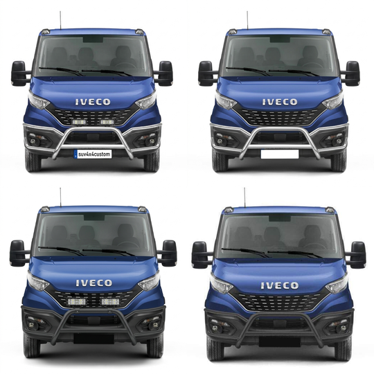 Grand Pare-Buffle Homologué Avec Barre Transversale Iveco Daily 2019-2023