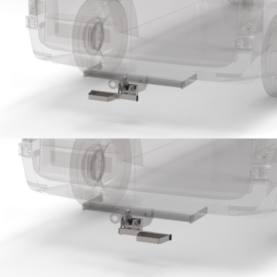 Marchepied gauche/droite pour attelage – Mercedes Classe V 2024+ – Inox