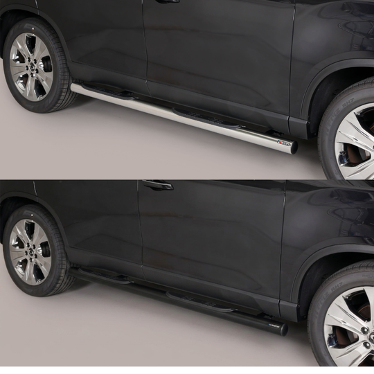 Marchepied latéral Ssangyong Rexton 2023+ – Inox – Grand format – Noir ou Chromé