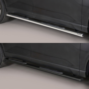 Marchepied latéral ovale Ssangyong Rexton 2023+ – Inox – Noir ou Chromé