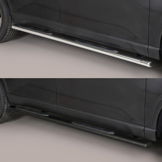Marchepied latéral ovale Ssangyong Rexton 2023+ – Inox – Noir ou Chromé