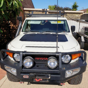 Panneau solaire flexible capot Lensun 105W – Toyota FJ Cruiser – PERC Grade A – ETFE