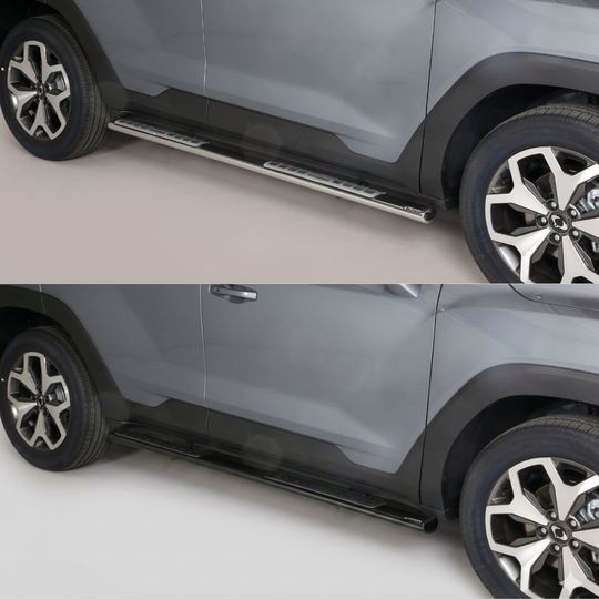 Protection latérale design Ssangyong Torres 2023+ – Inox 63 mm – Noir ou Chromé