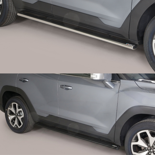 Protection latérale ovale Ssangyong Torres 2023+ – Inox 63 mm – Noir ou Chromé