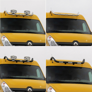 Rampe de toit inox Renault Master 2010-2019 – Sans LED – Toit H2/H3