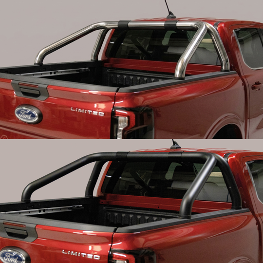 Arceau de sécurité Roll Bar Ford Ranger Double Cab 2023+ – 76 mm – Noir ou Chromé – TÜV – Garantie 2 ans