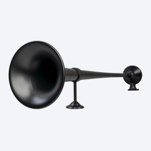 Klaxon à air Nedking Black Edition 95cm – Design noir Pavillon 180mm Son 120 db