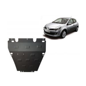 Plaque protection moteur Renault Clio 3 2005-2012 Acier 2mm avec vidange