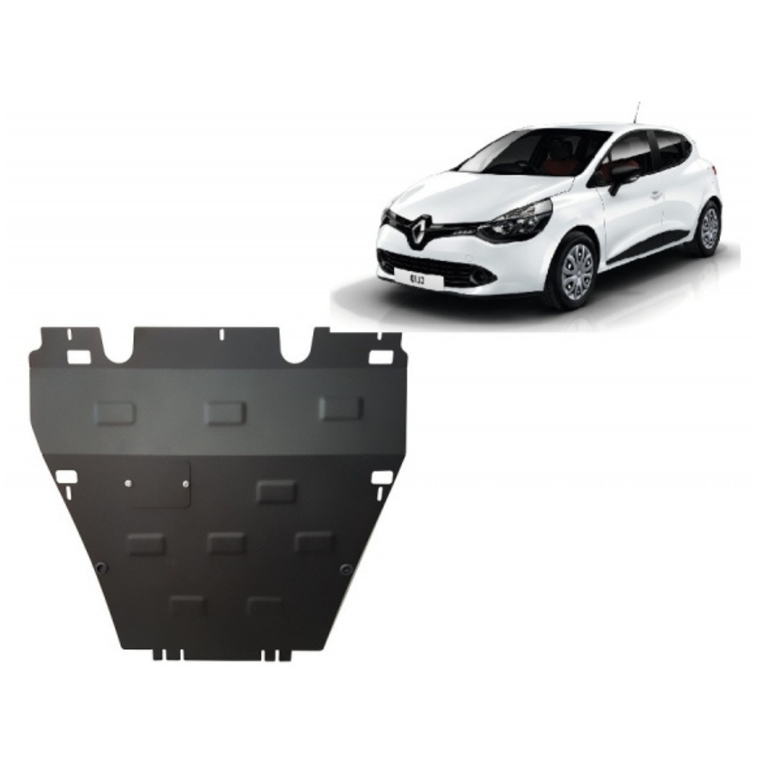 Plaque protection moteur Renault Clio 4 2012-2020 Acier 2mm avec vidange