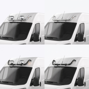 Rampe de toit Opel Movano 2022-2024 – Toit H2/ H3 – Avec LED – Noir ou Chromé