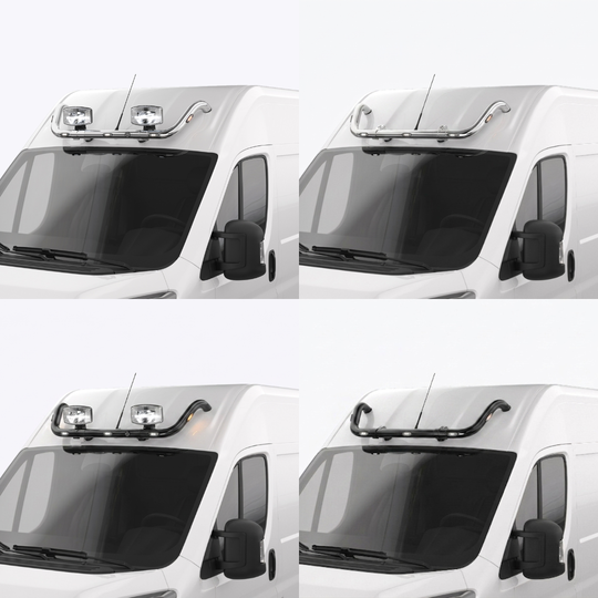 Rampe de toit Opel Movano 2022-2024 – Toit H2/ H3 – Avec LED – Noir ou Chromé