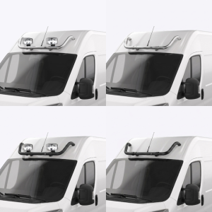 Rampe de toit Opel Movano 2022-2024 – Toit H2 / H3 – Sans LED – Noir ou Chromé