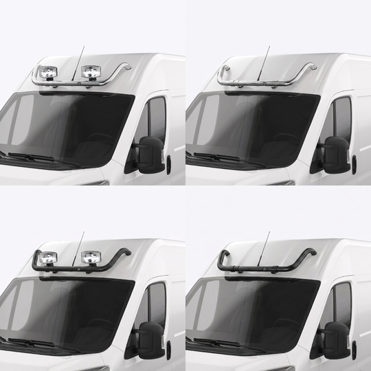 Rampe de toit Opel Movano 2022-2024 – Toit H2 / H3 – Sans LED – Noir ou Chromé