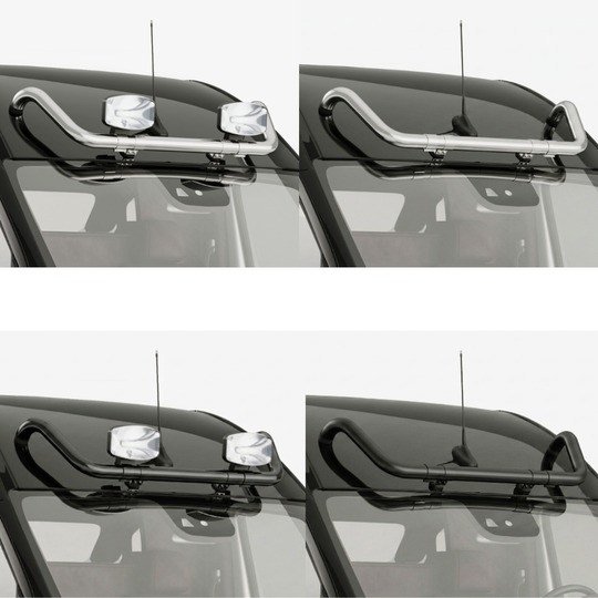 Rampe de toit pré-câblée Ford Transit 2014-2019 – Sans LED – H3 – Noir ou Chromé – Garantie 6 ans